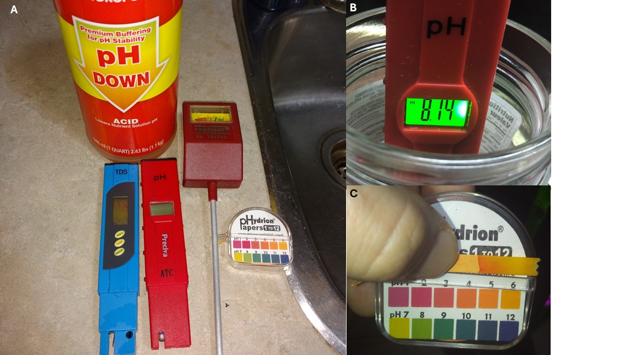 Various types of water testing equipment.