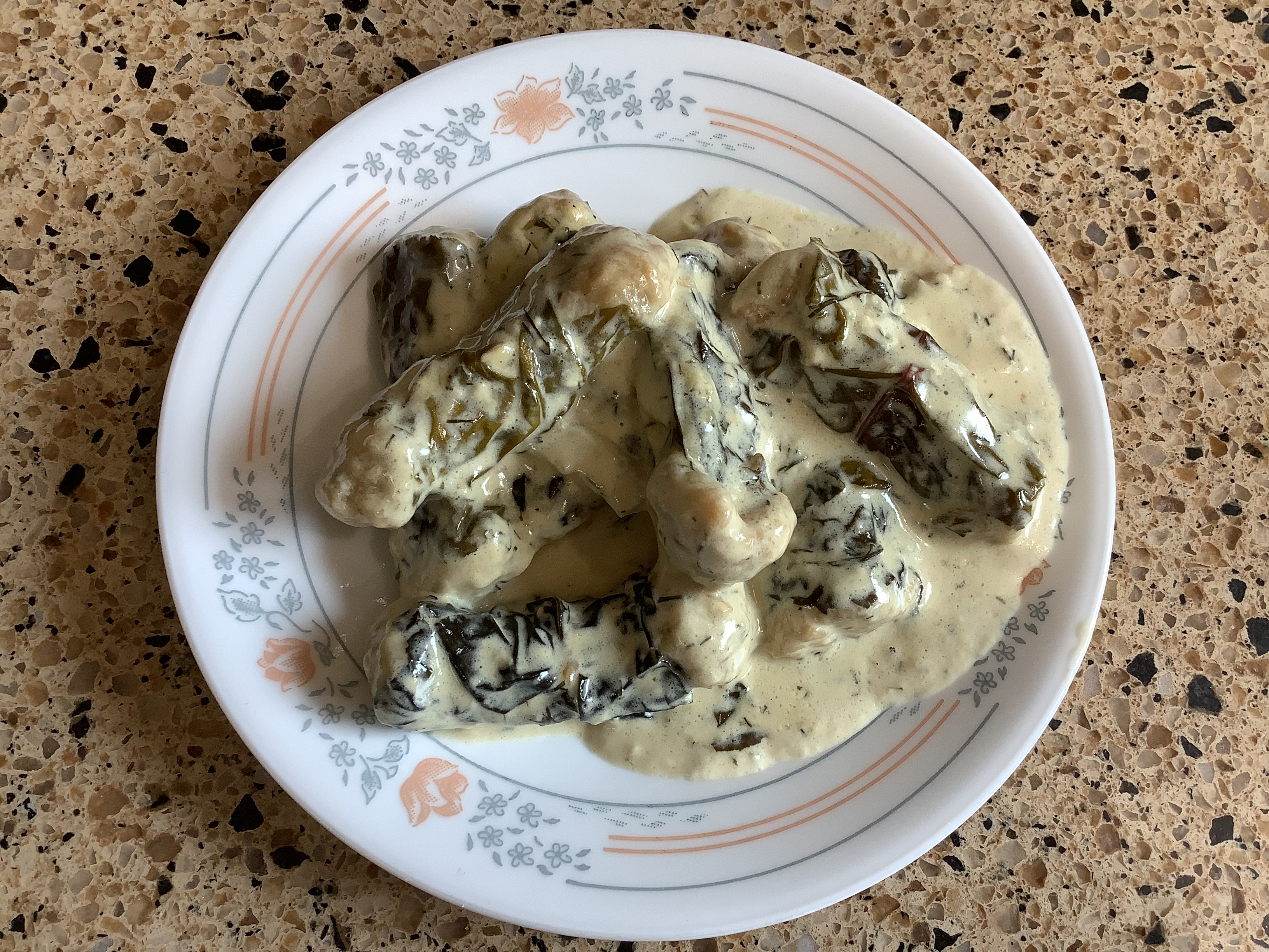 Beetnicks with dill and onion sauce
